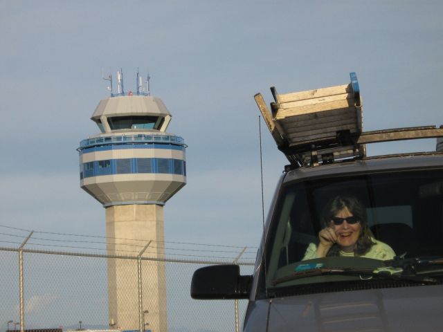 — — - Plane Watching at CFB Comox  Air base ajacent to GLACIER GREENS GOLF COURSE, Vancouver Island, British Columbia, Canada