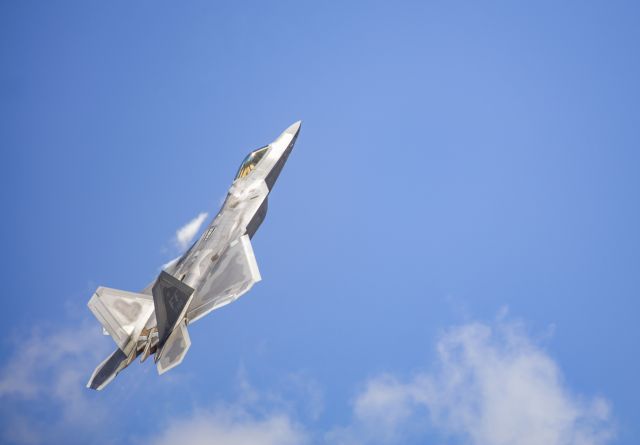 Lockheed F-22 Raptor — - Another shot of my favorite aircraft, the F-22 Raptor. This was taken at the 2017 Battle Creek Airshow. For full resolution image of this shot, please check out link below.br /br /a rel=nofollow href=http://flic.kr/p/ZrrA7Yhttps://flic.kr/p/ZrrA7Y/a