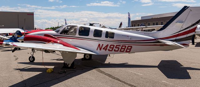 Beechcraft Baron (58) (N495BB) - US Aircraft Expo @ KAPA 7/13/18