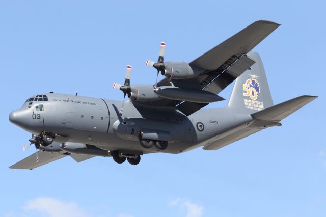 — — - RNZAF, celebrates 50 years of C130H operations. 