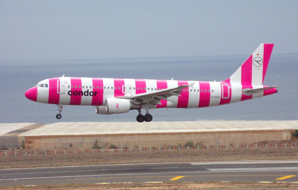 Airbus A320 (D-AICS) - Breast Cancer Awareness Livery