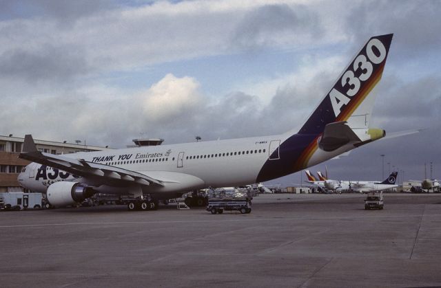 Airbus A330-200 (F-WWBA) - SCAN of Kodak K64 Slide - Airbus Industrie Proto Type A330-200 #1 - Airbus A330-202 - C/N 181 - F-WWKA - at Toulouse 1997-12-01.