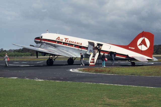 Douglas DC-3 (VH-MMF) - Wynyard, Tasmania, November 1974.