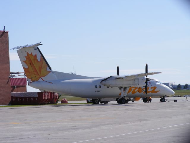 de Havilland Dash 8-400 (C-GONY) - parked with mechanical problems for the day.