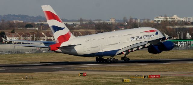 Airbus A380-800 (G-XLEC) - Terminal 5