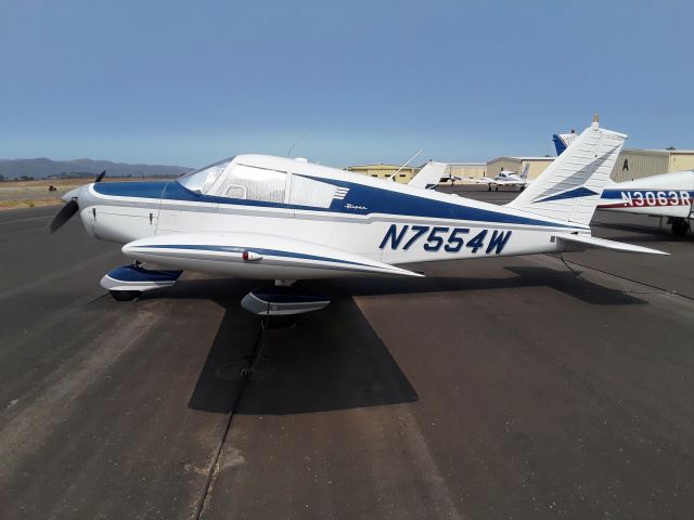 Piper Cherokee (N7554W) - Parked at Santa Ynez