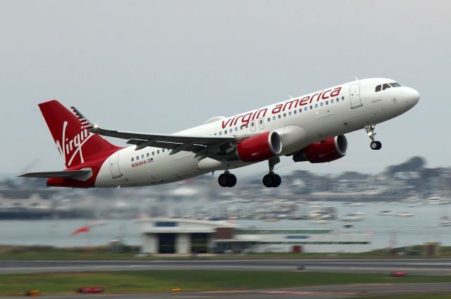 Airbus A319 (N364VA) - Lady Boss heading out to Los Angeles