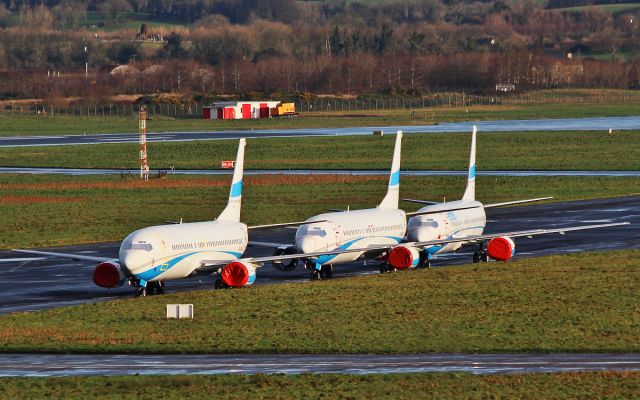 BOEING 737-400 — - 3 enter air b737-4 parked up at shannon 27/1/17.
