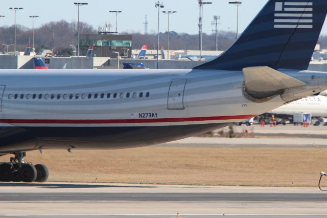 Airbus A330-300 (N273AY) - London's flight arriving to Charlotte on 1/12/2014