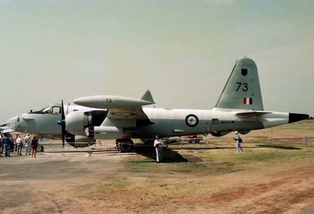 Lockheed P-2 Neptune (VH-IOY) - On display at 1988 bicentennial air show. Operated by HARS from Wollongong NSW