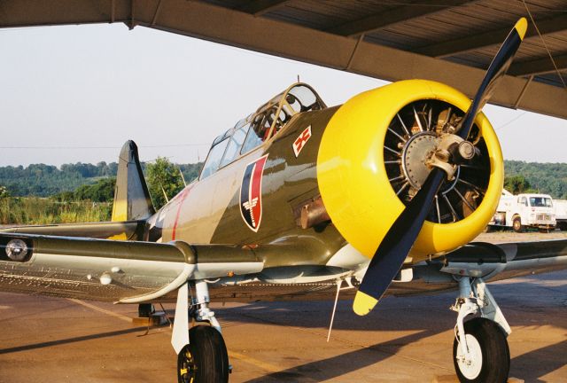 North American T-6 Texan (N96143) - T-6G at Greenwood-Leflore Airport KGWO circa 2001.