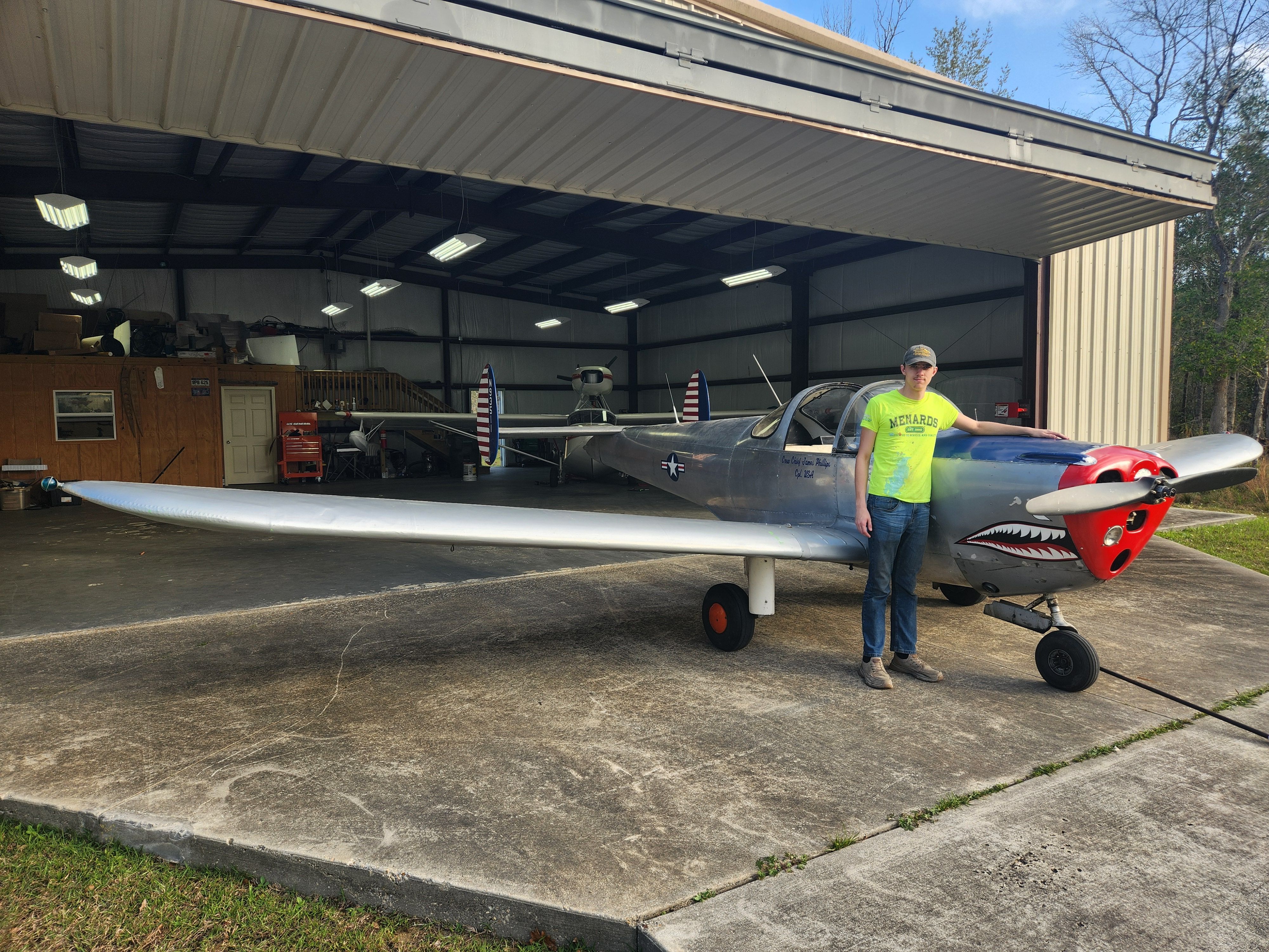 N93511 — - Charlie excited about his "new" airplane