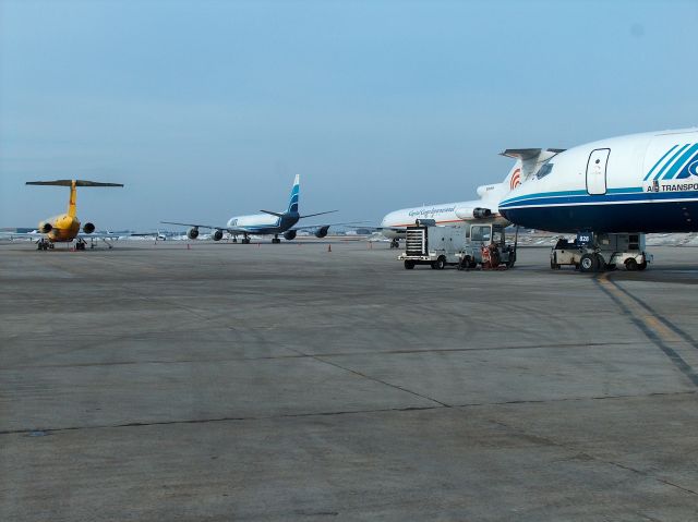 N966AX — - Oldies but goodies on South Cargo Ramp at KRFD