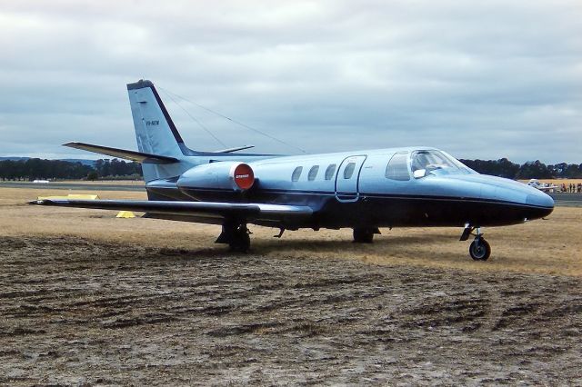 Bell JetRanger (VH-NEW) - CESSNA 500 CITATION - REG : VH-NEW (CN 500-0268)) - BALLARAT VIC. AUSTRALIA - YBLT (7/4/1978) 35MM SLIDE SCANNED AT 6400 DPI WITH A EPSON V700 PERFECTION FLATBED SCANNER.