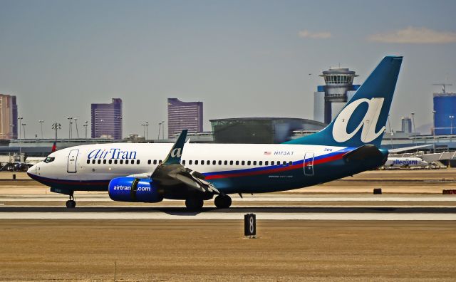 Boeing 737-700 (N173AT) - AirTran Boeing 737-76N N173AT / 306 (cn 32661/1593)  Las Vegas - McCarran International (LAS / KLAS) USA - Nevada, May 24, 2011 Photo: Tomás Del Coro