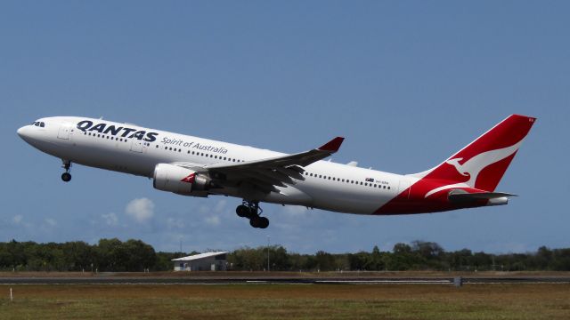 Airbus A330-200 (VH-EBA) - Launching out of Cairns on a domestic flight.