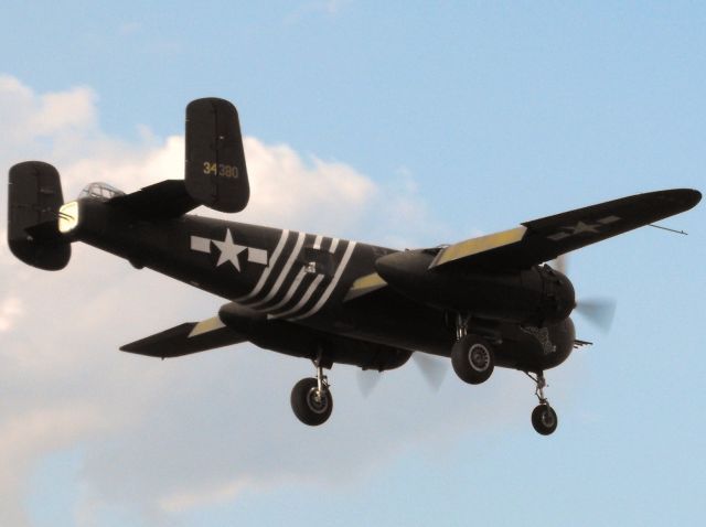 North American TB-25 Mitchell (N5548N) - B-25H landing at Sun-N-Fun 2016