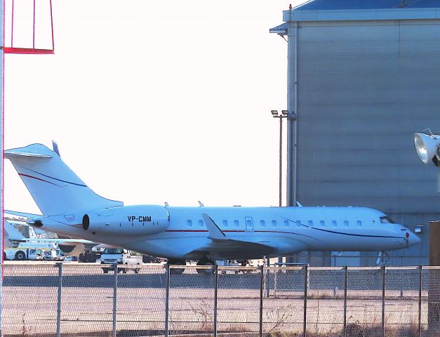 Bombardier Global Express (VP-CMM) - Photo taken on Feb 16, 2023.