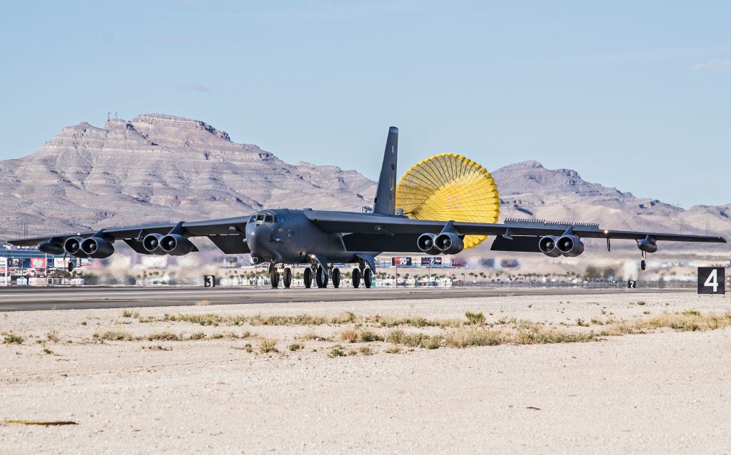 AFR61013 — - B-52H returning from a Red Flag mission at Nellis AFB, NV.