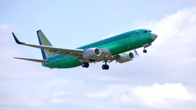 Boeing 737-800 (N1787B) - BOE650 (LN:4017) flies a missed approach over runway 16R during its maiden flight test on 4/14/12. This aircraft is for Ryanair and will have permanent registration #EI-EVP.