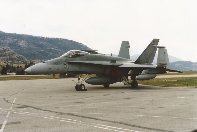 — — - CF18 HORNET - PENTICTON REGIONAL AIRPORT CYYF