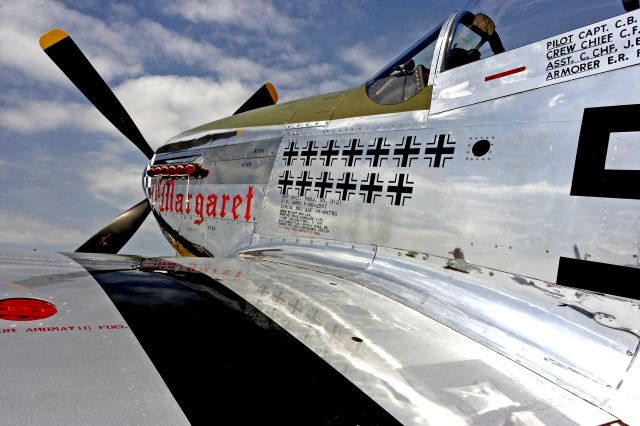 North American P-51 Mustang (N51BS) - Lil Margaret on display at the EAA show in Oshkosh, Wisconsin