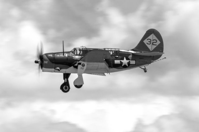 N92879 — - The American Airpower Heritage Museum's SB2C5 Helldiver making a pass over EFD on 14 August 2021