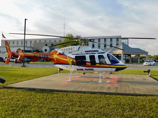Bell 407 (N237PA) - Pafford Air One Tango visiting Bolivar Medical Center for the first time 