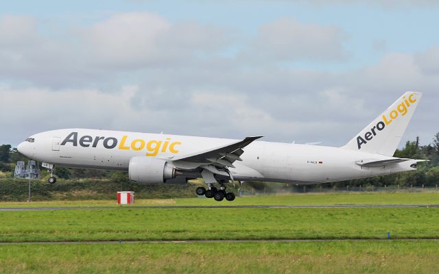 Boeing 777-200 (D-AALB) - aerologic b777-fzn d-aalb about to land at shannon from chicago 14/8/17.