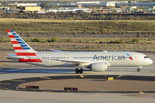 Boeing 787-8 (N801AC) - American Boeing 787-823 N801AC at Phoenix Sky Harbor on March 10, 2015.