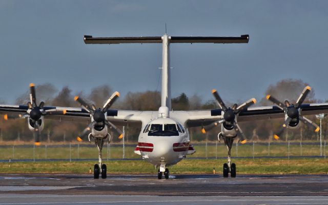 De Havilland Canada Dash 7 (N53993) - us army dhc-7 n53993 arriving at shannon 4/3/14.