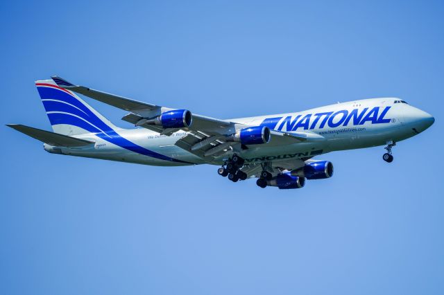 Boeing 747-400 (N663CA) - National N663CA during landing at Malpensa on the 35L
