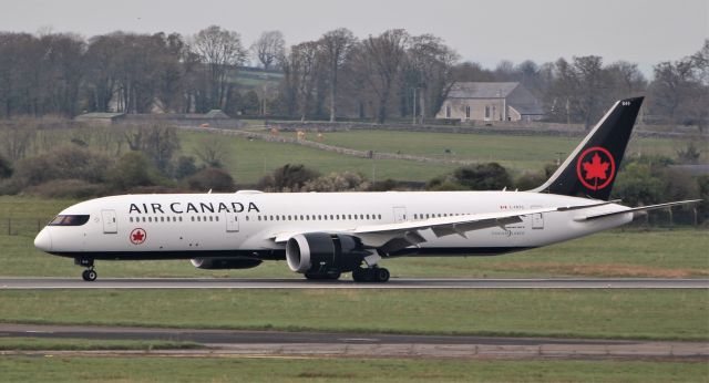 Boeing 787-9 Dreamliner (C-FRTG) - air canada b787-9 c-frtg landing at shannon from toronto for parking 9/4/20.