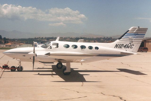 Cessna 421 (N124WC) - Seen here in Jun-97.