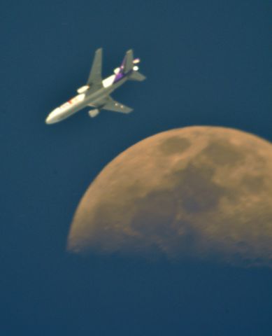 McDonnell Douglas DC-10 — - FDX 957 KMEM to KROC passes by MOON over KCLE at 35,000 ft. 5:59 PM EDT 06/05/14