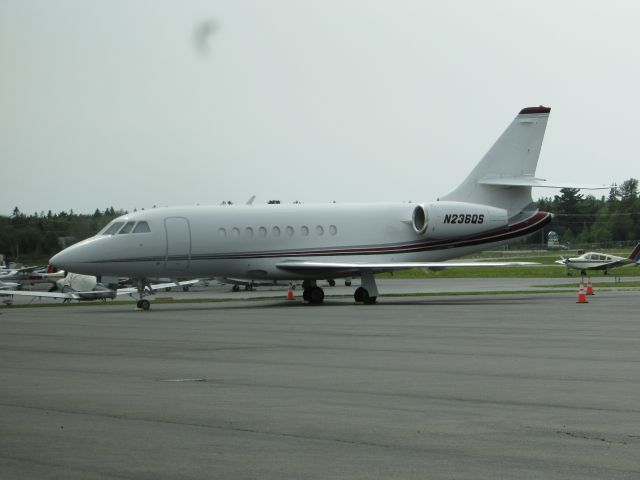 Dassault Falcon 2000 (N236QS) - Another Netjet bird visiting KBHB.  This ones claim to fame comes as a possible near miss with a DL 757 in January 2014.