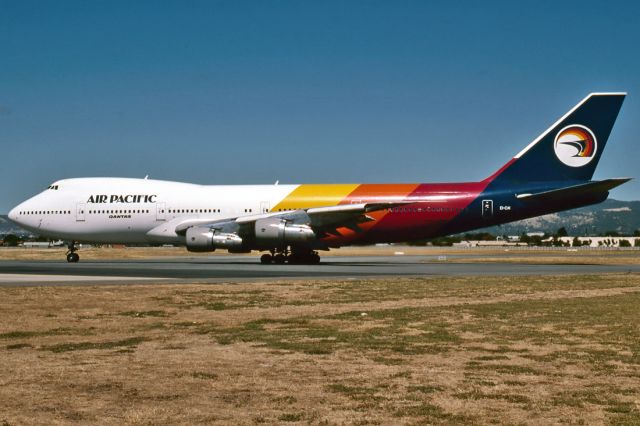 EI-CAI — - AIR PACIFIC (QANTAS) - BOEING 747-123 - REG : EI-CAI (CN 20108/87) - ADELAIDE INTERNATIONAL AIRPORT SA. AUSTRALIA - YPAD (1/1/1990)