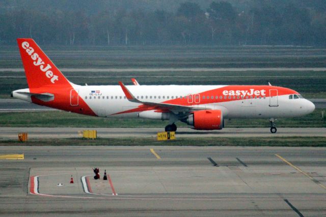 Airbus A320neo (OE-LSJ) - Taxiing to Stand 656 on 13-Oct-22 operating flight EJU2560 from LCLK.