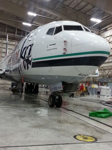 Boeing 737-800 (N513AS) - N513AS In for C-Check. Newly ETOPS Certificaton