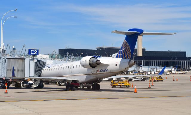 N166GJ — - United Express Bombardier CRJ-701ER N166GJ in Chicago