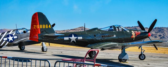 Bell Kingcobra (N163BP) - N163BP 1945 Bell P-63C Kingcobra C/N 091263RP 42-68864 "Pretty Polly" - NX163BP br /br /Apple Valley Airport (APV) (KAPV)br /California, USAbr /Photo: TDelCorobr /October 7, 2023