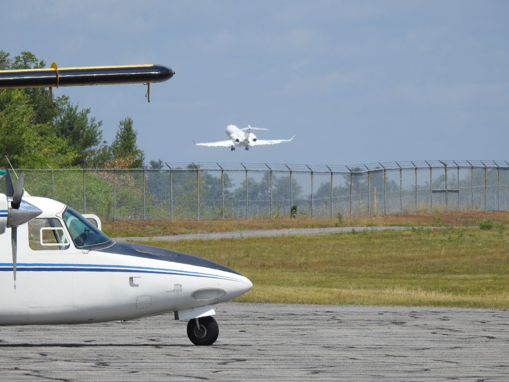 — — - up and away from CYQA Muskoka Canada