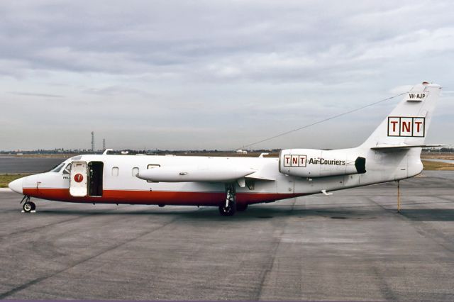 VH-AJP — - ISRAEL AIRCRAFT INDUSTRIES 1124 WESTWIND MK1 - REG : VH-AJP (CN 238) - ADELAIDE INTERNATIONAL AIRPORT SA. AUSTRALIA - YPAD 7/6/1990