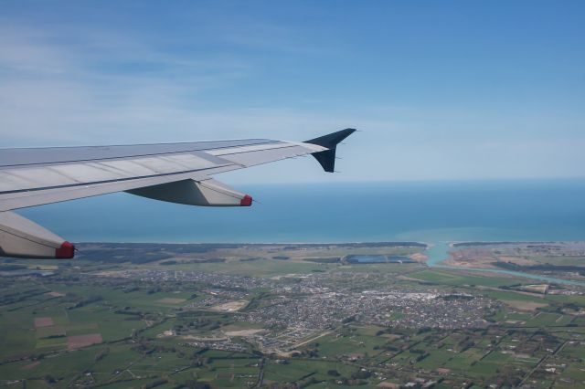 Airbus A320 (ZK-OJE) - Departing Christchurch