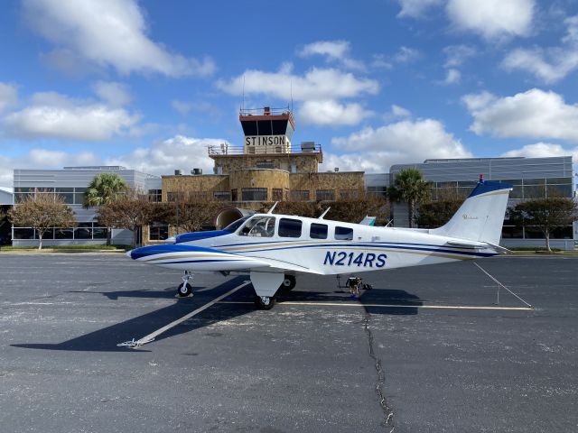 Beechcraft Bonanza (36) (N214RS) - Preflight at Stinson Field