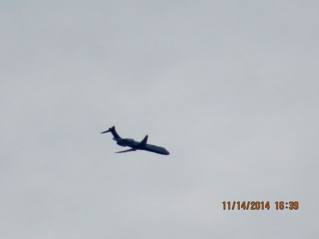 Boeing 717-200 (N895AT) - Delta Airlines flight 2582 from ATL to ICT over Northeastern Oklahoma at 25,000 feet.