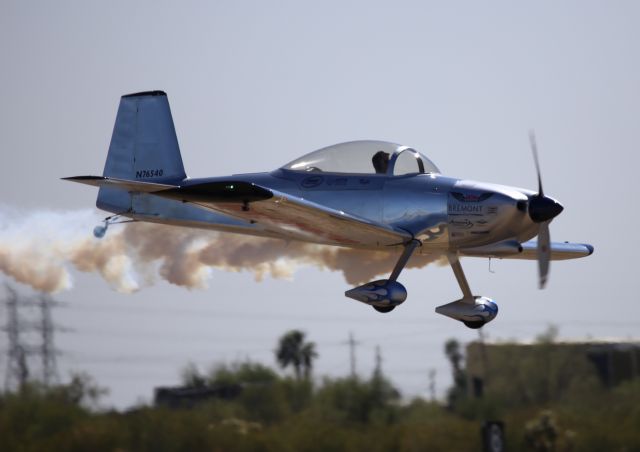 Vans RV-8 (N76540) - Vans RV-8, originally built by Eugene Gaddis and now owned/flown by Rifle Airshows/Joe Shetterly, N76540, at Thunder & Lightning Over Arizona at Davis Monthan AFB, 12 Mar 16.