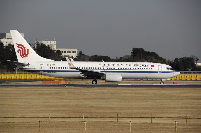 Boeing 737-800 (B-5497) - Departure at NRT Airport Runway 16R on 2011/12/12