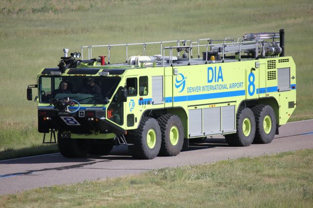 — — - ARFF rig belonging to Denver Fire at DIA