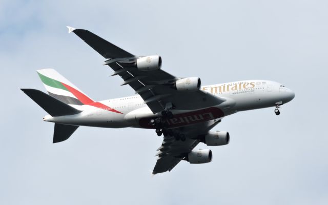 Airbus A380-800 (A6-EUU) - Minutes before landing, summer 2019.